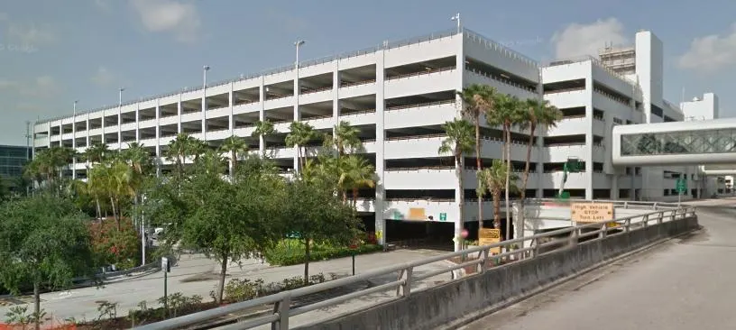 Dolphin Parking Garage — in real life