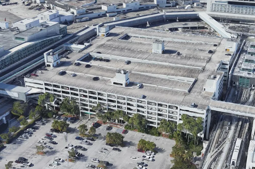 Flamingo Parking Garage — in real life