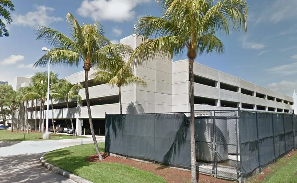 Port of Miami Parking Garage G — in real life