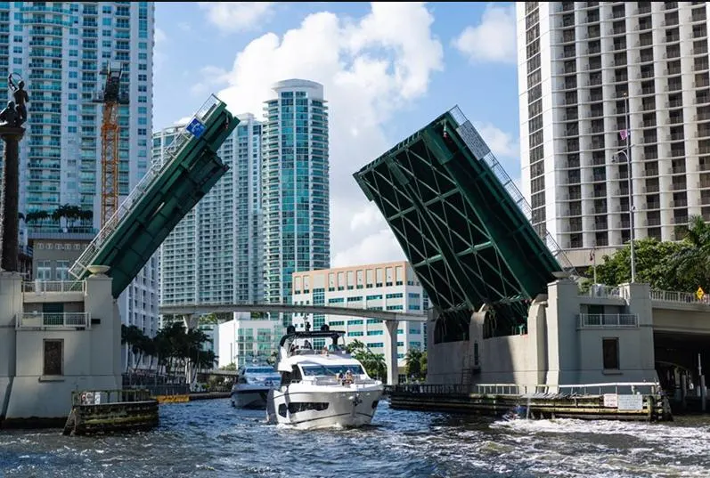Brickell Ave Drawbridge — in real life
