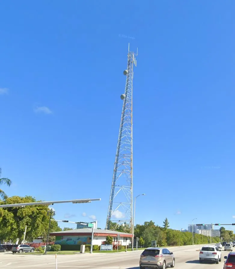 Pelican Harbor Radio Tower — in real life