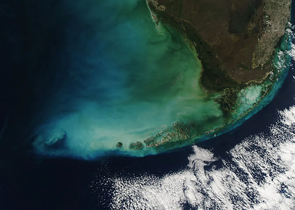 Aerial of the Florida Keys — basis for the Leonida Keys